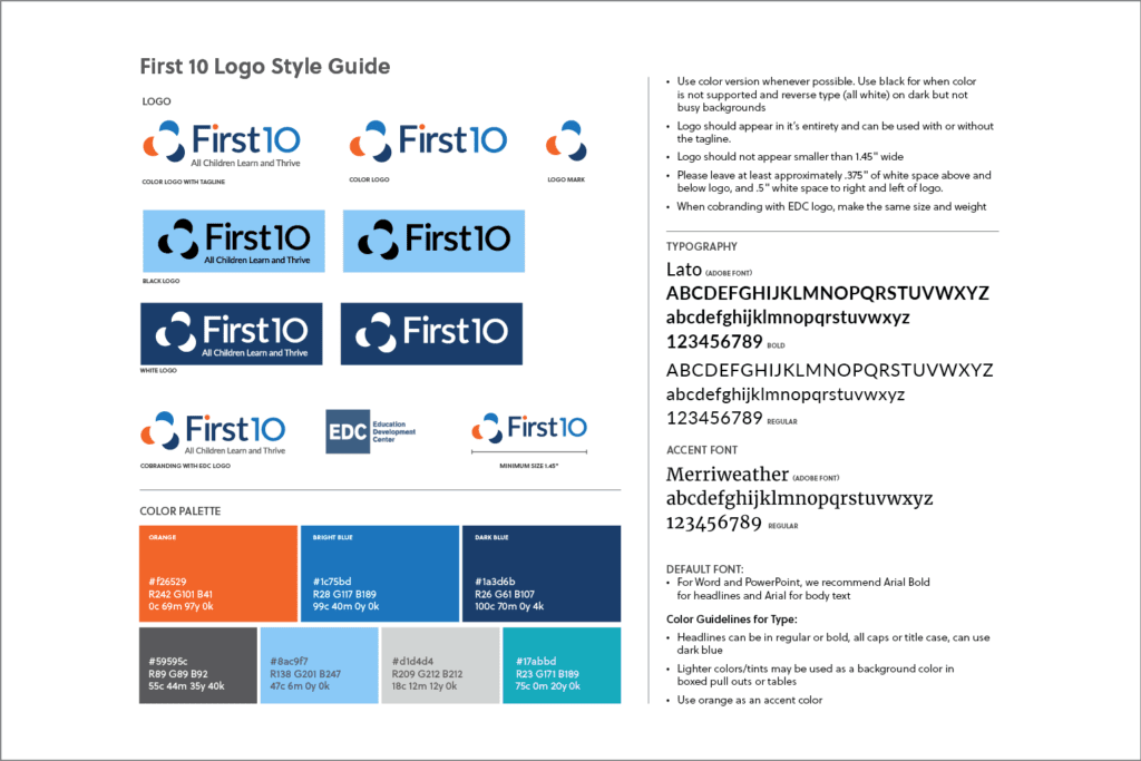 First10 Styleguide